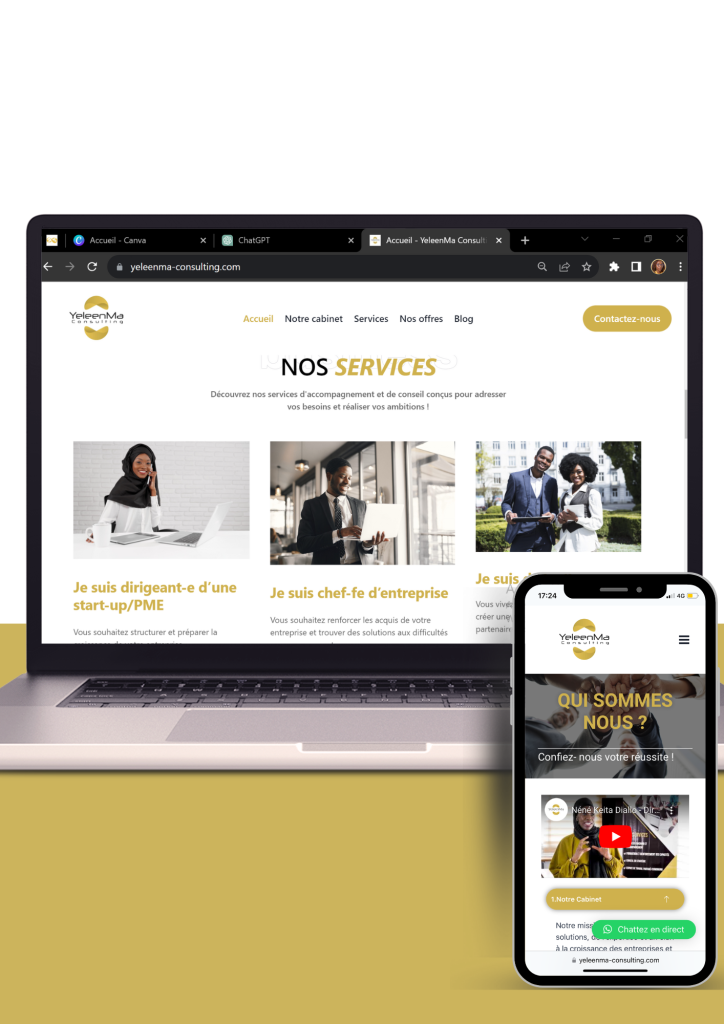 Site web pour un cabinet de consulting